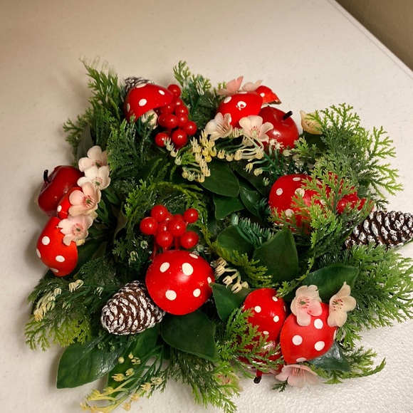 Plastic Christmas Candle Ring Set of 2 - Picture 2 of 9